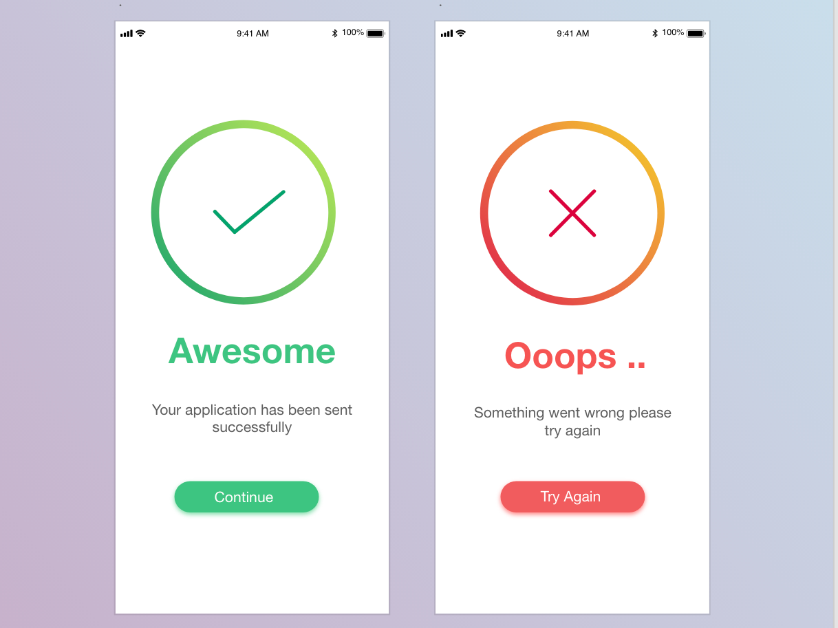 #DailyUI 11 | Flash Messages | Error and Success by Manal on Dribbble