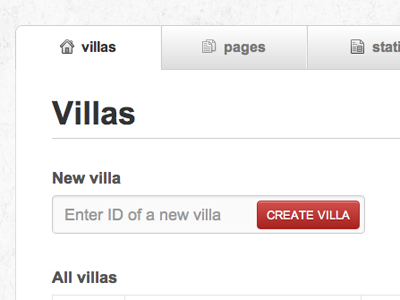 Villas CMS