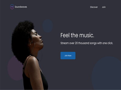 Soundwaves - Feel The Music. classic design illustration ui ux vector web website