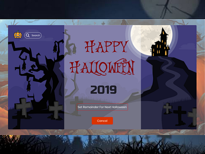 Happy Halloween 2K19 classic illustration ui ux web