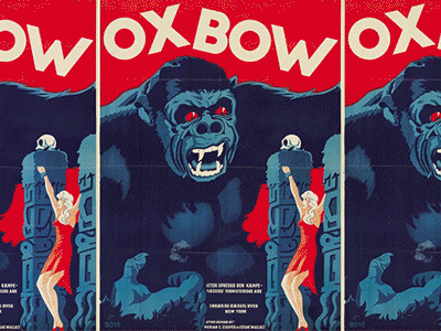 Oxbow Retro 1 king kong poster