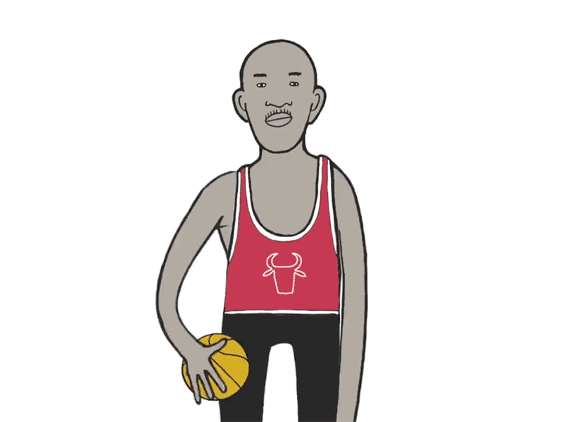 His Airness animation basketball character design chicago dribble michael jordan