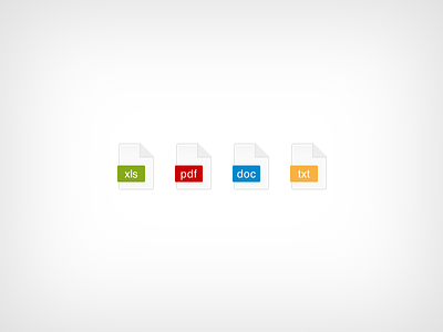Super simple CSS file types icons. css file file type filetype icon icons maxbmx pure css type
