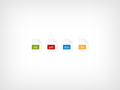 Super simple CSS file types icons.
