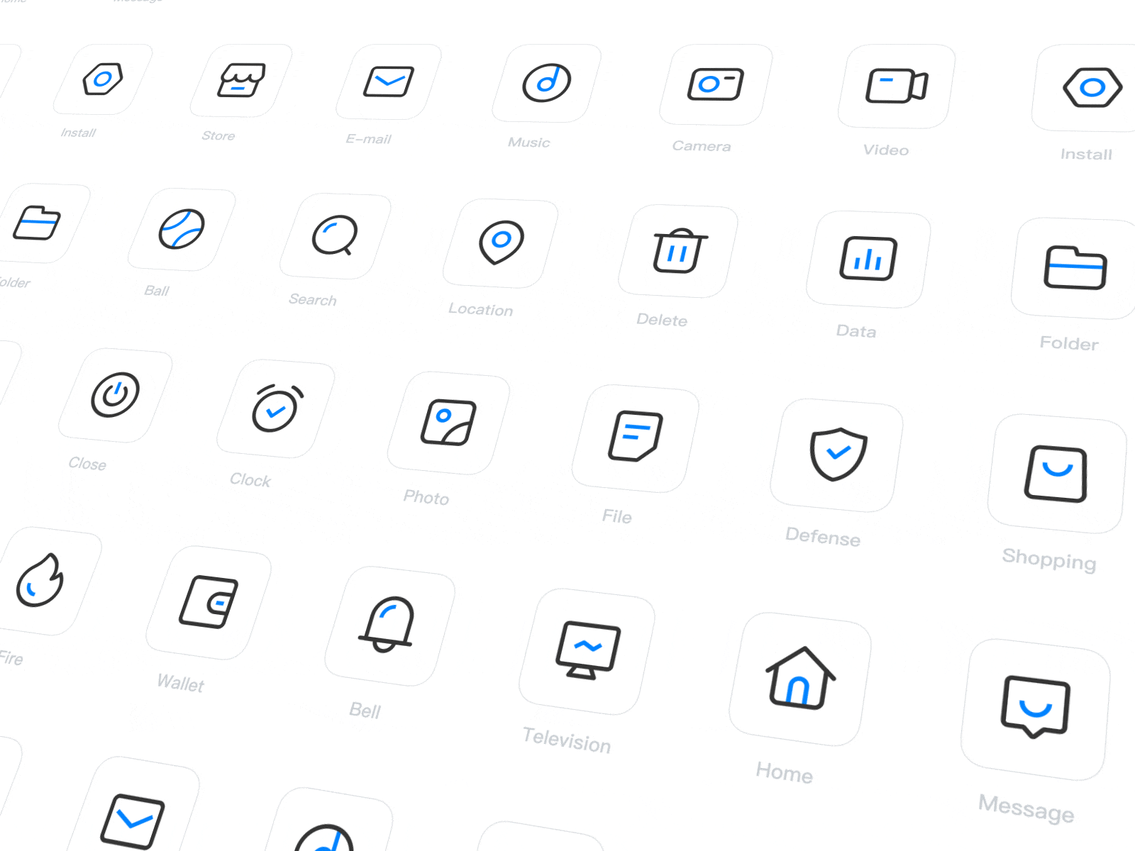 icons set after effects dynamic icons ui