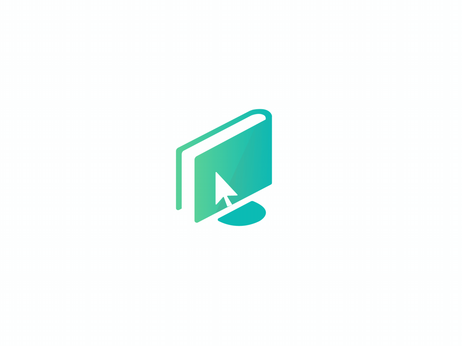 eLearning logo animation flat illustration logo
