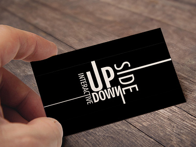 Up Side Down branding logo typography