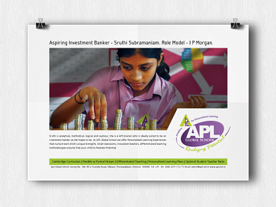 APL Global School ads design web banner