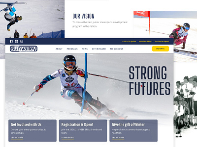 Sun Valley Ski Education Foundation branding design galactic ideas idaho ketchum skiing snowboarding sun valley ui uidesign ux web webdesign wordpress