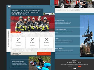 Woodinville Fire & Rescue Website design fire department galactic ideas government responsive website design ui uidesign uxdesign web webdesign wordpress