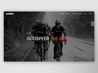 Métier Seattle Website Homepage cycling training web design