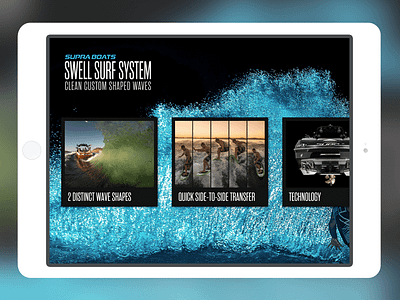 Supra Swell Surf System ios ipad uidesign userexperience ux uxdesign wakeboarding wakesurf