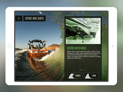 Supra Swell Surf System ios ipad uidesign userexperience ux uxdesign wakeboarding wakesurf