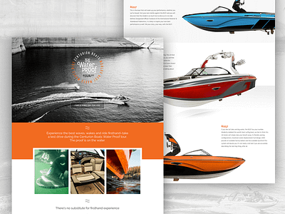 Centurion Boats Water Proof Tour 2017 uidesign wakeboat wakesurf wakesurfing webdesign website wordpress