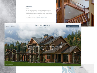 Estate Homes architecture branding galactic ideas pacific northwest uidesign uxdesign web webdesign wordpress