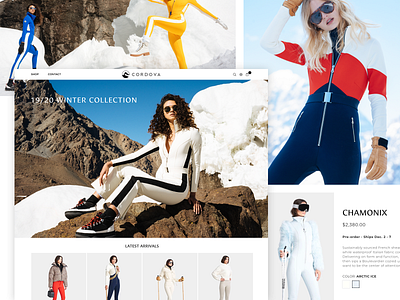Cordova fashion galactic ideas shopify skier skiing uidesign uxdesign web webdesign winter ski fashion