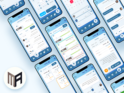 Task Managment graphic design persian ui ui