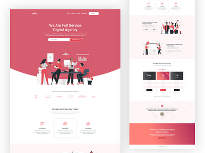 Digital Agency Website Concept