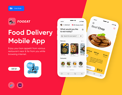 Food Ordering IOS/Android App app design delivery app design dribble best shot food app food apps mobile app ordering restaurant app ui uiux ux