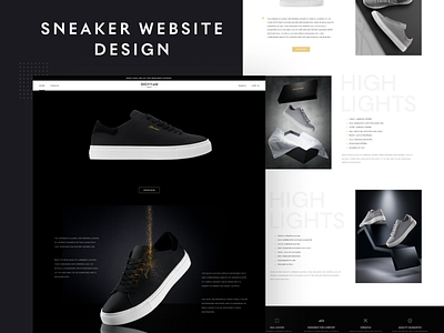 "Giovvani" - Sneakers Website Concept interaction interface shoes sneakers store ui ux website