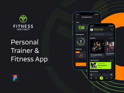 Personal Trainer & Fitness Mobile App Concept