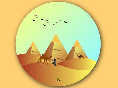 Pyramids Design illustration