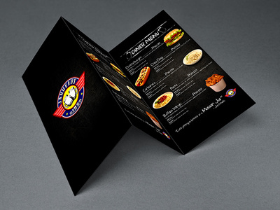 Jarheads Diner Food Menu design food menu