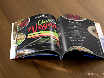 Vegan Food Menu branding design menu design