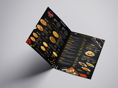 Speedy Pizza Menu branding design food menu menu design