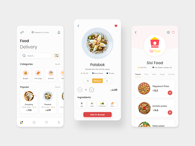 Food Delivery App app delivery app designchallenge designwich food app mobile app mobile ui ui ui design uidesign uidesigner