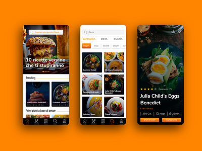 Kitchen App app design ui ux web