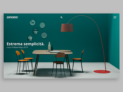 Interior Design Website design minimalist ui web