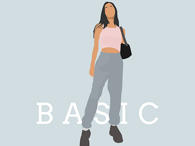 Basic design fashion illustration flat flat illustration illustration minimal vector