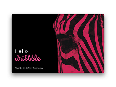 Hello Dribbble!