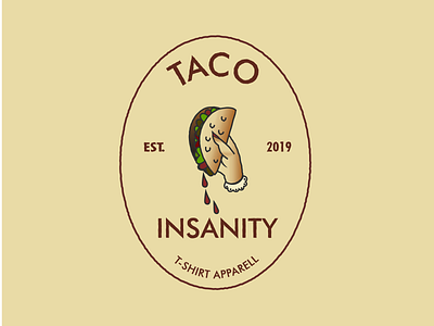 Taco Insanity T-Shirt Brand Concept Logo