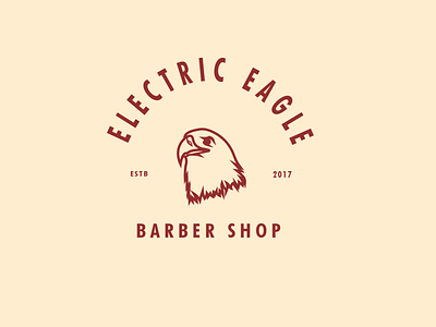 Electric Eagle Barber Shop branding classic design flat illustration logo logodesign traditional traditional art vector vintage