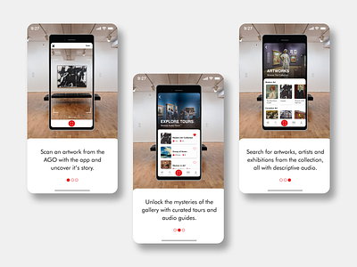 Art Gallery App Onboarding Screens