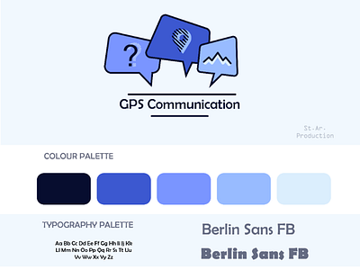 GPS Communication design logo art vector