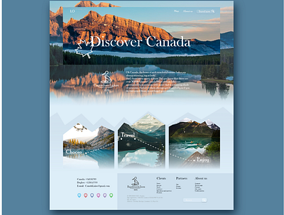 Disvoner Canada branding design flat illustration ui vector