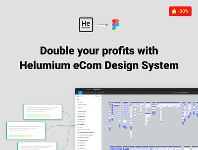 The Helumium Design System for Figma is now available concept design design system design systems ecommerce figma minimal mobile mobile ux ux ux design web web design