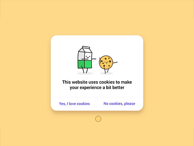 Want cookies, got milk? Yep (episode 2) animation app concept cookie confirmation cookies design ecommerce illustration milk and cookies mobile ui ui design ux ux design web web design