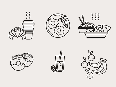 Home Menu Icons breakfast dessert dinner drink food icons lunch menu snack