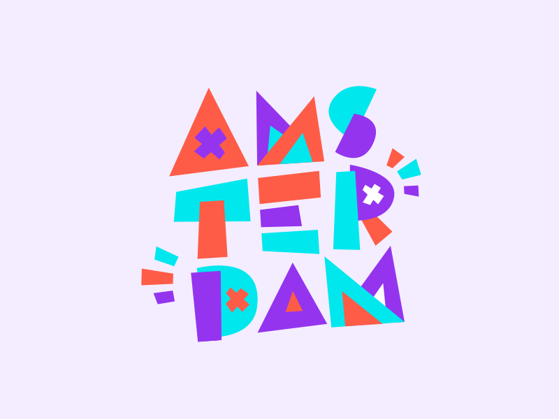 Amsterdam amsterdam geofilter geometric lettering snapchat sticker travel type