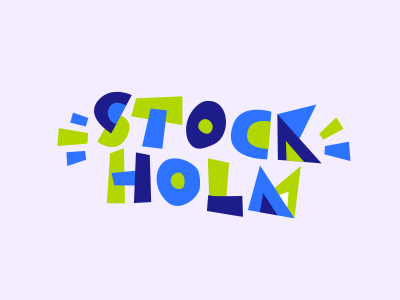 Stockholm geofilter geometric lettering snapchat sticker stockholm travel type