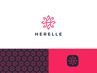 Herelle logo design concept