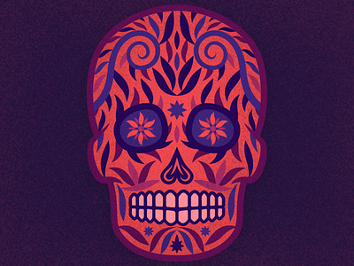 Sugar Skull 01 flat illustration illustration patterns skull skull art skull illustration skull logo skulls sugar skull