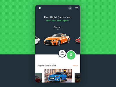 Car App design icon onboarding screen ui ux