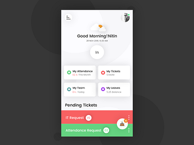 Employee Mobile Dashboard Idea app design onboarding screen typography ui ux