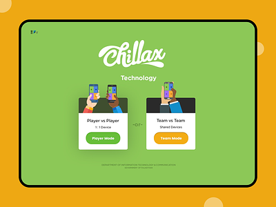 Chillax Player Screen branding design game ui games illustration screen typography web
