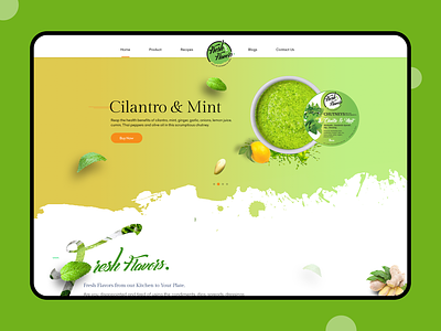 Fresh Flower Web branding design illustration onboarding ui website website design